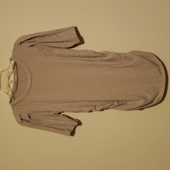 Hello Miz - Ribbed puffed sleeve Pregnancy Maternity t shirt top - Picture 4 of 8